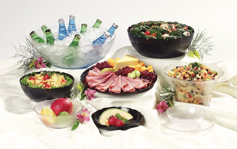 Carlisle 690903 Petal Mist Polycarbonate Bowl, 2.4 qt. Capacity, 9 x 3.5", Black (Case of 12) N3