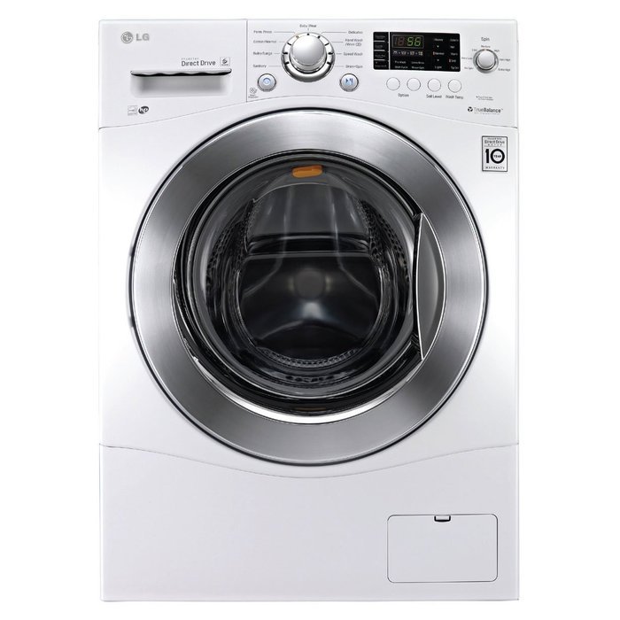 LG WM1388HW 2.3 Cu. Ft. White Stackable Front Load Washer - Energy Star