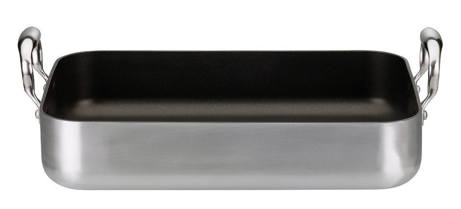 Elo Cookware 62980 Roaster Ovenproof Tin, 18.11" x 12.40", Cast Aluminum N4