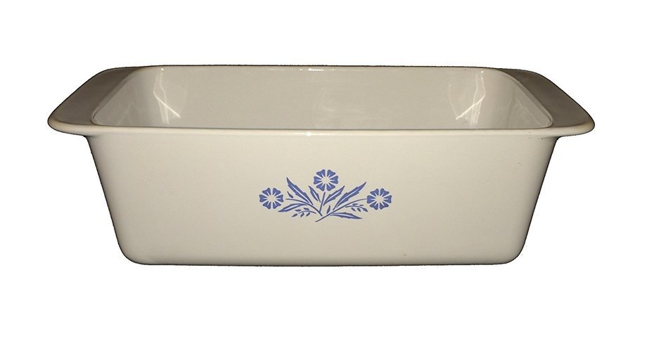 Corning Ware Cornflower Blue Bread Pan, Meatloaf Pan, P-315-B N3