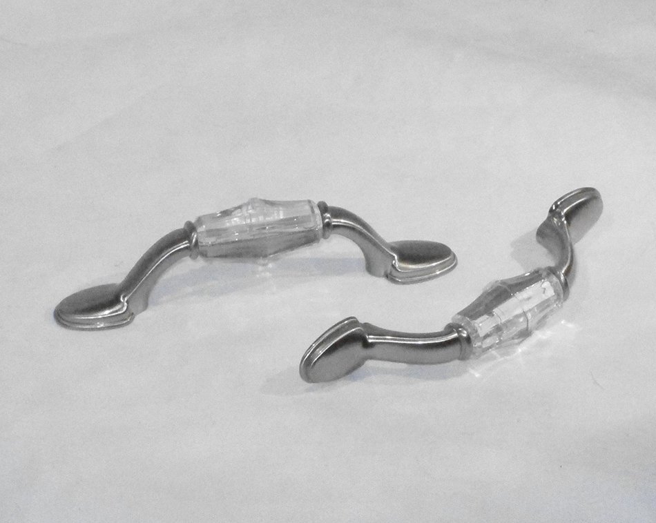 Threshold Pull - 2-Pack - Stain Nickel Finish and Clear Acrylic
