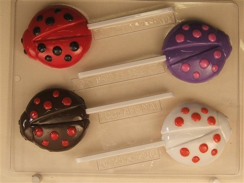 Ladybug Decorated With Dots AO255 All Occasion Chocolate Candy Mold