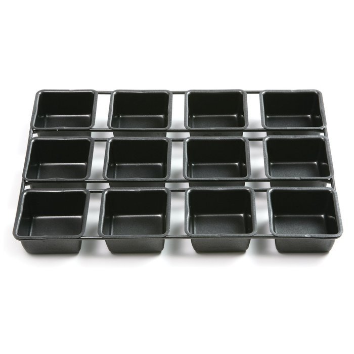Norpro 3998 Nonstick 12-Cavity Linking Brownie Muffin Cupcake Cake Pan, Squares