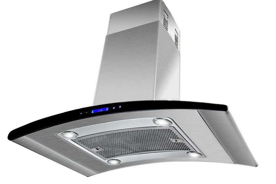 AKDY New 36" European Style Island Mount Stainless Steel Range Hood Vent Touch Control AZ-GL9013-36 N5
