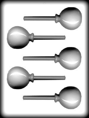 2 1/4" balloon sucker Hard Candy Mold: 3 Count