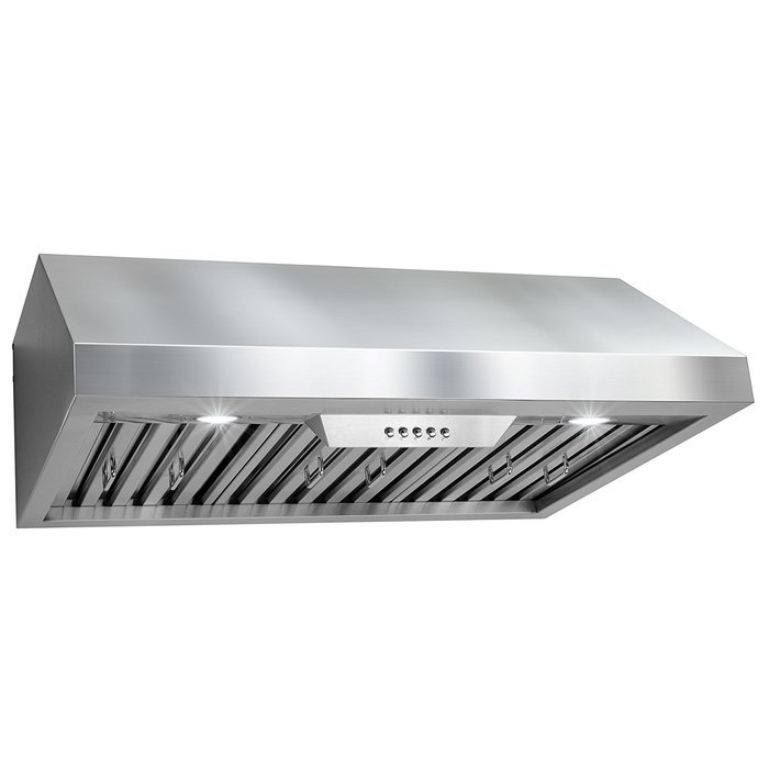 Perfetto Kitchen and Bath 30" Under Cabinet Stainless Steel Push Button Control Kitchen Cooking Fan Range Hood N6