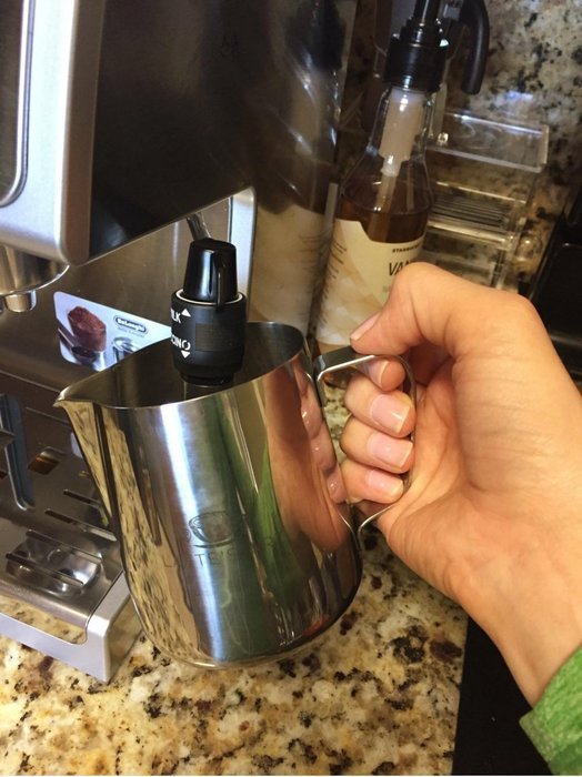 Latte's Art Stainless Steel 12 Ounce Frothing Pitcher! Couple with Your Espresso Machine or Frother. Bonus Drawstring... N7