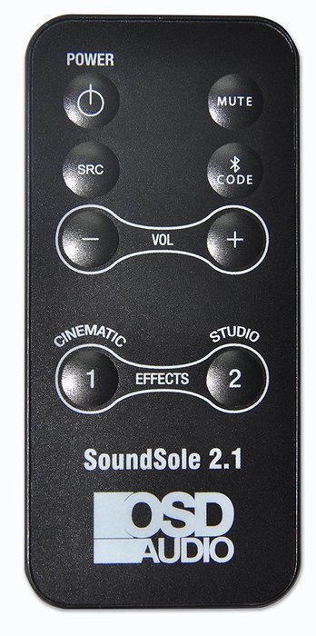 OSD Audio SP2.1 Soundplatform 2.1 Bluetooth Tabletop Soundbar with Built-in Subwoofer Surround Sound System N18