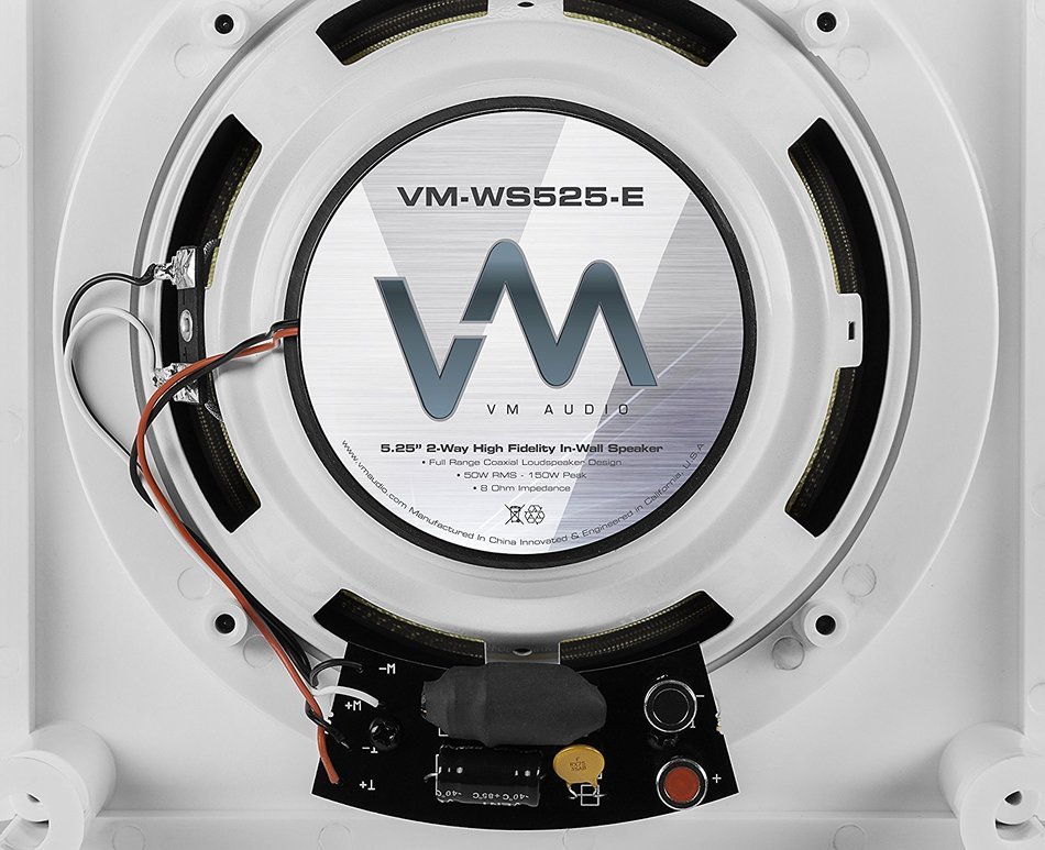 2) VM Audio 5.25" 400W 2-Way In-Ceiling/Wall Surround Speakers (Pair) | WS525-E N6