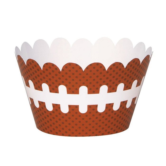 Football Cupcake Wrappers, 12ct