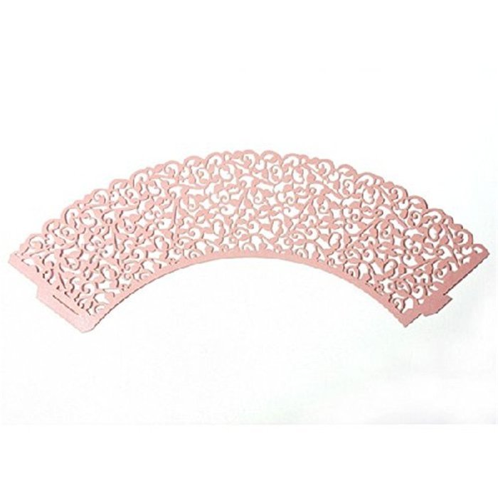 BALORAY Filigree Little Vine Lace Laser Cut Cupcake Wrapper Liner Baking Cup Muffin Case Trays Wedding Birthday... N2