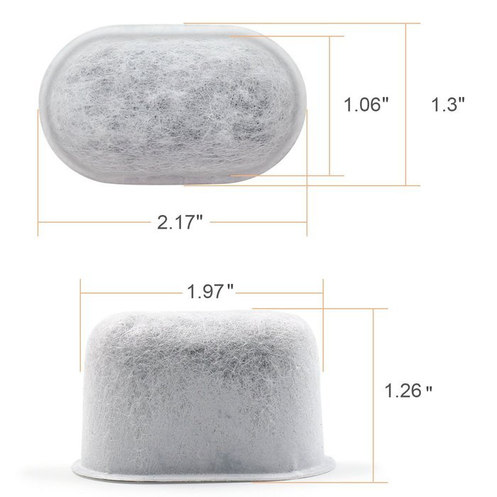 Possiave Charcoal Water Filters, Replaces Keurig 05073 - 12 Pieces a Pack，Works for K40, K45, K60, K65, K70, K75... N3