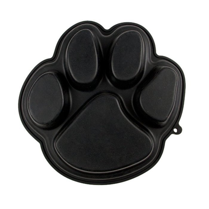 Pawprint - Silicone Cake Pan - Black