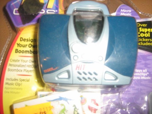 2002 Hasbro Tiger Electronics, Inc. HITCLIPS PERSONALIZED Boombox Player N5