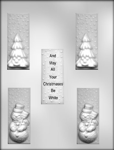 CK Products Snowy Christmas Bars Chocolate Mold