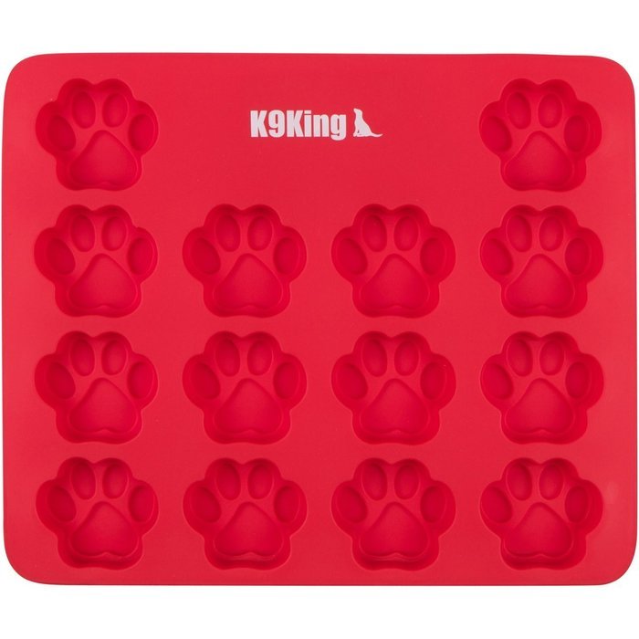 K9King Dog Treat Cake Pans, Silicone Paw Mold, 12" L x 10" W