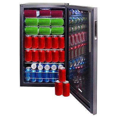 NewAir 126-Can Beverage Cooler in Stainless Steel Model#AB-1200