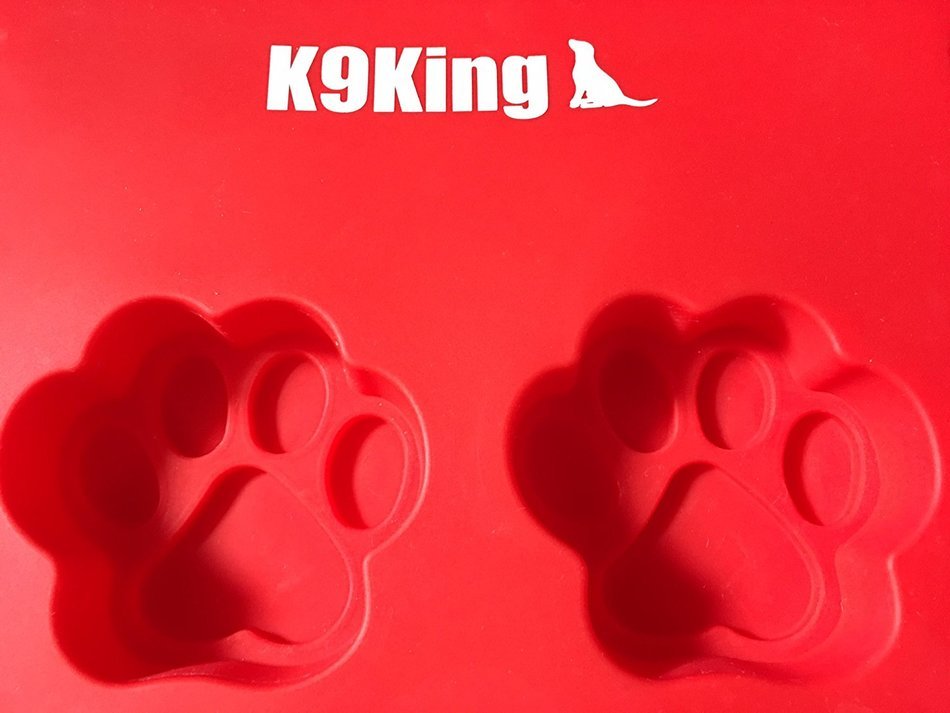 K9King Dog Treat Cake Pans, Silicone Paw Mold, 12" L x 10" W N2