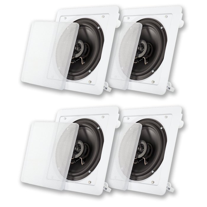 Acoustic Audio LC265i In-Wall/Ceiling Speaker 2 Pair Pack 1000W Theater Surround Sound New LC265i-2Pr