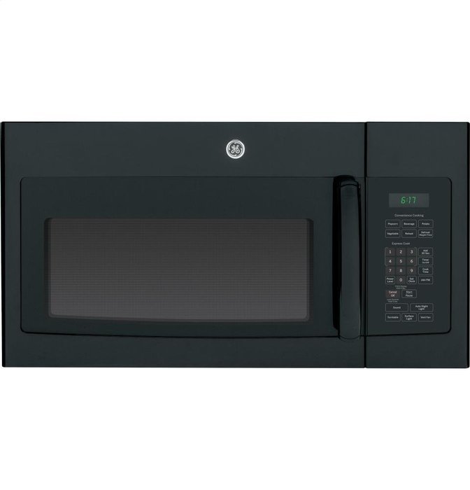 GE JVM6172DFBB 1.7 Cu. Ft. Black Over-the-Range Microwave N4