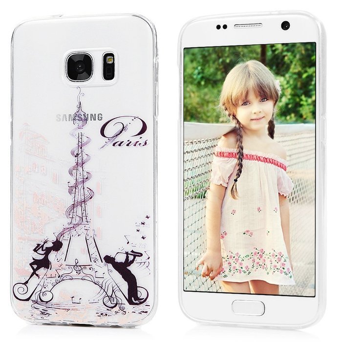 Badalink Galaxy S7 TPU Case Shockproof Soft TPU Flexible Easy Grip Rubber Bumper Slip Resistant Protective Colorful... N3