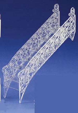 CakeSupplyShop Elegant Crystal Clear Tiered Wedding Cake Step Decoration Stair
