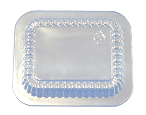 Durable Packaging P2201000 Plastic Dome Lid for Oblong Aluminum Pan, 1 lb (Pack of 1000) N2