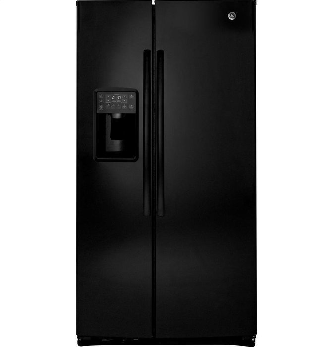 GE PSE25KGHBB Profile 25.4 Cu. Ft. Black Side-By-Side Refrigerator - Energy Star