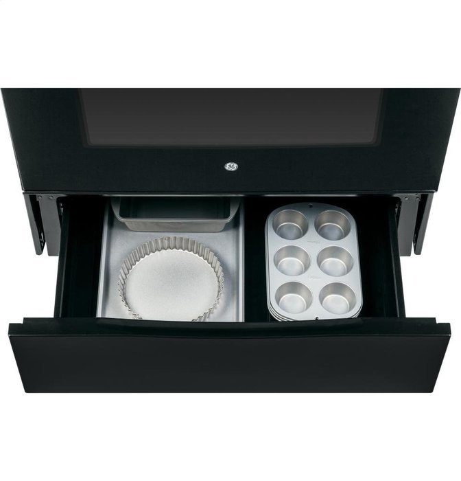 GE JS250DFBB 30" Black Electric Slide-In Coil Range N8