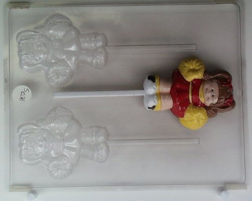 Cute Cheerleader Girl S036 Sports Chocolate Candy Mold