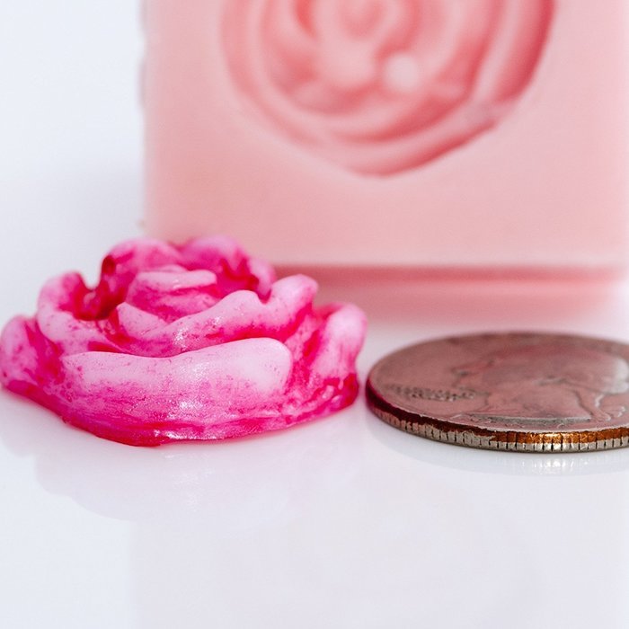 Silicone Rose Button Mold Food Safe Fondant, Chocolate, Candy, Resin, Polymer Clay, Jewelry, Craft Mold N4