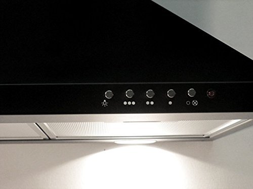 Range Hood Wall Mounted Black 36" CH-105-CS-BLK NT AIR. Made in Italy. N2