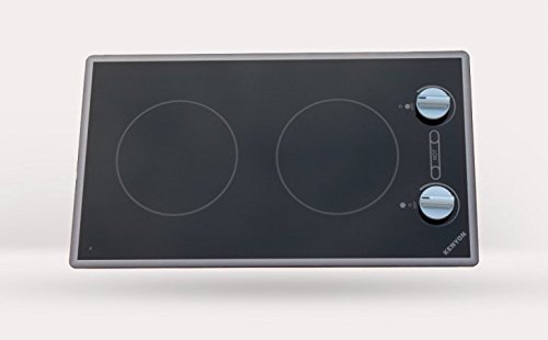 Kenyon B41710 Cortez 2-burner Cooktop, black with analog control - two 6 .5 inch 120V UL
