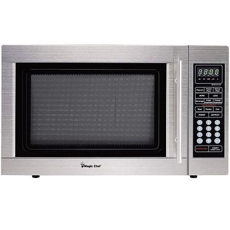Digital Microwave 1.3-cubic Foot Stainless Steel Finish with Child Safety Lock