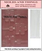 PUZZLE Piece Lolly Autism Awarenesswith &copy; molding Instructions + 25 Lollipop Sticks