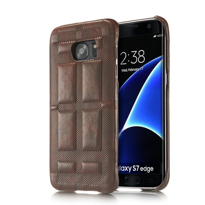 SAMSUNG GALAXY S7EDGE CASE ,Aroko Phone Case, Handmade Pu Leather Hard S7edge Only! Phone Case, Fashion Genuine... N15