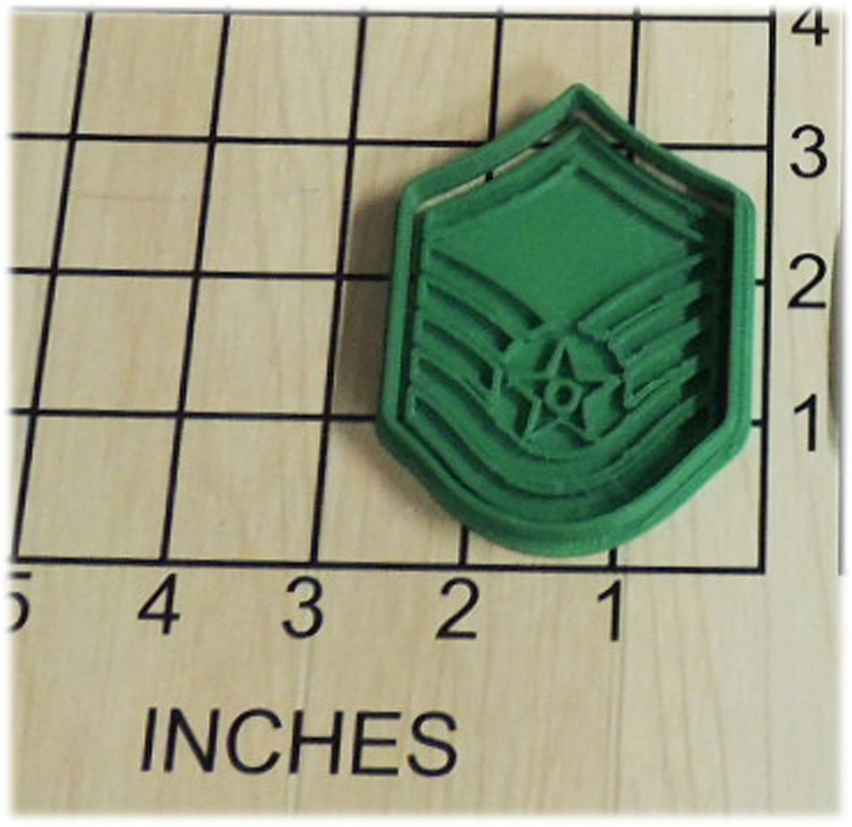 US Air Force Master Sergeant Cookie Cutter and Stamp #1058 N2
