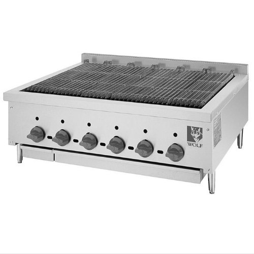 Wolf ACB36 Achiever Charbroiler 36" W countertop (6) Cast Iron Burners