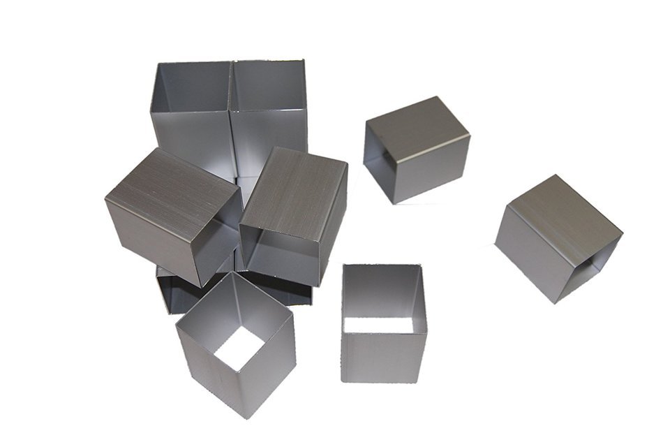 Alphabet Cake Pan Aluminum Alloy Alphabet Letters Number Cake Jello Tin Pan Fondant Mold with 12pcs Square Blocks... N4