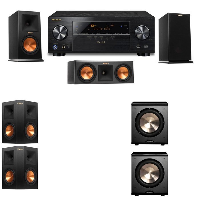 Klipsch RP-150M-E Monitor Speaker 5.2 PL-200 Pioneer Elite VSX 80