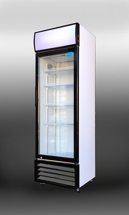 SS-P238WA Commercial Glass Door Upright Display Beverage Cooler 12 cubic foot Refrigerator