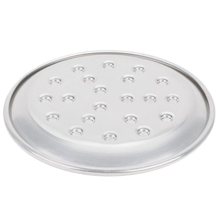 American Metalcraft HACTP9N 9" Heavy Weight Aluminum Coupe Pizza Pan with Nibs N2