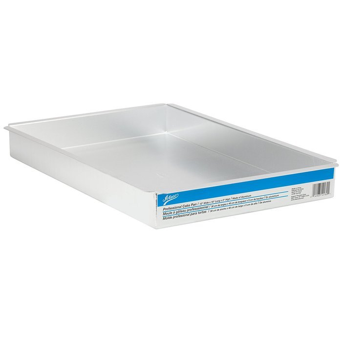 Ateco Aluminum Cake Pan, Rectangle, 9- by 13- by 2-Inches N3