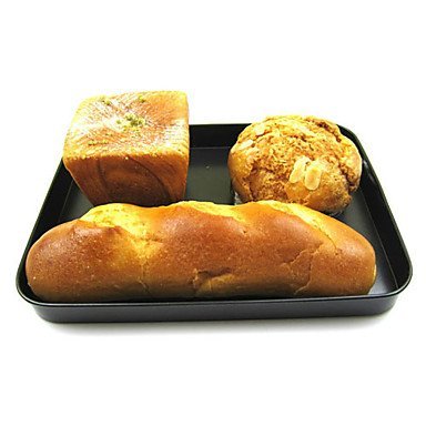 BST Cake Pan 25*19*2.5cm Iron Non-Stick Baking Molds Cake Mold Bread Mold