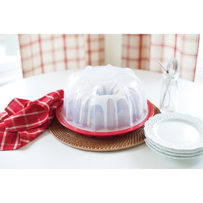 Nordic Ware Bundt Translucent Dome Cake Keeper - Colors May Vary N7