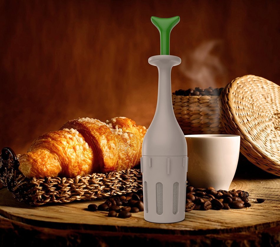 iCooker Travel French Press Coffee Maker & Tea Infuser [Single-Serving] Best Portable Hand Pump for Single Use... N8