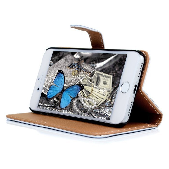 iPhone 7 Case (4.7 inch) - Wallet Folio Flip Premuim PU Leather Case Colorful Print Design with Stand Magnetic... N18