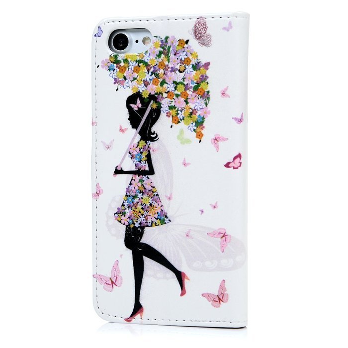 iPhone 7 Case (4.7 inch) - Wallet Folio Flip Premuim PU Leather Case Colorful Print Design with Stand Magnetic... N20