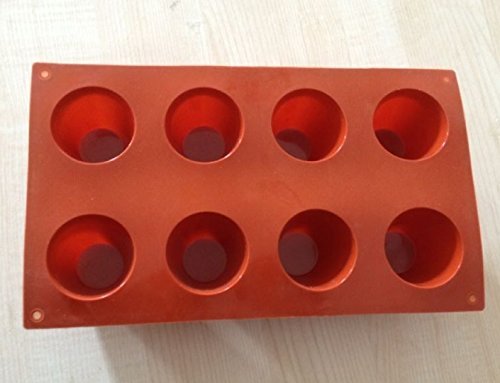 8 Cavity Cylinder Shape Cake Pudding Jelly Mold Handmade DIY Soap Ice Mould N2