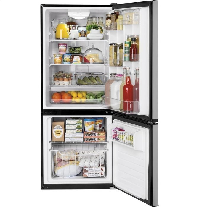 GE Counter Depth Stainless Steel Bottom-Freezer Refrigerator